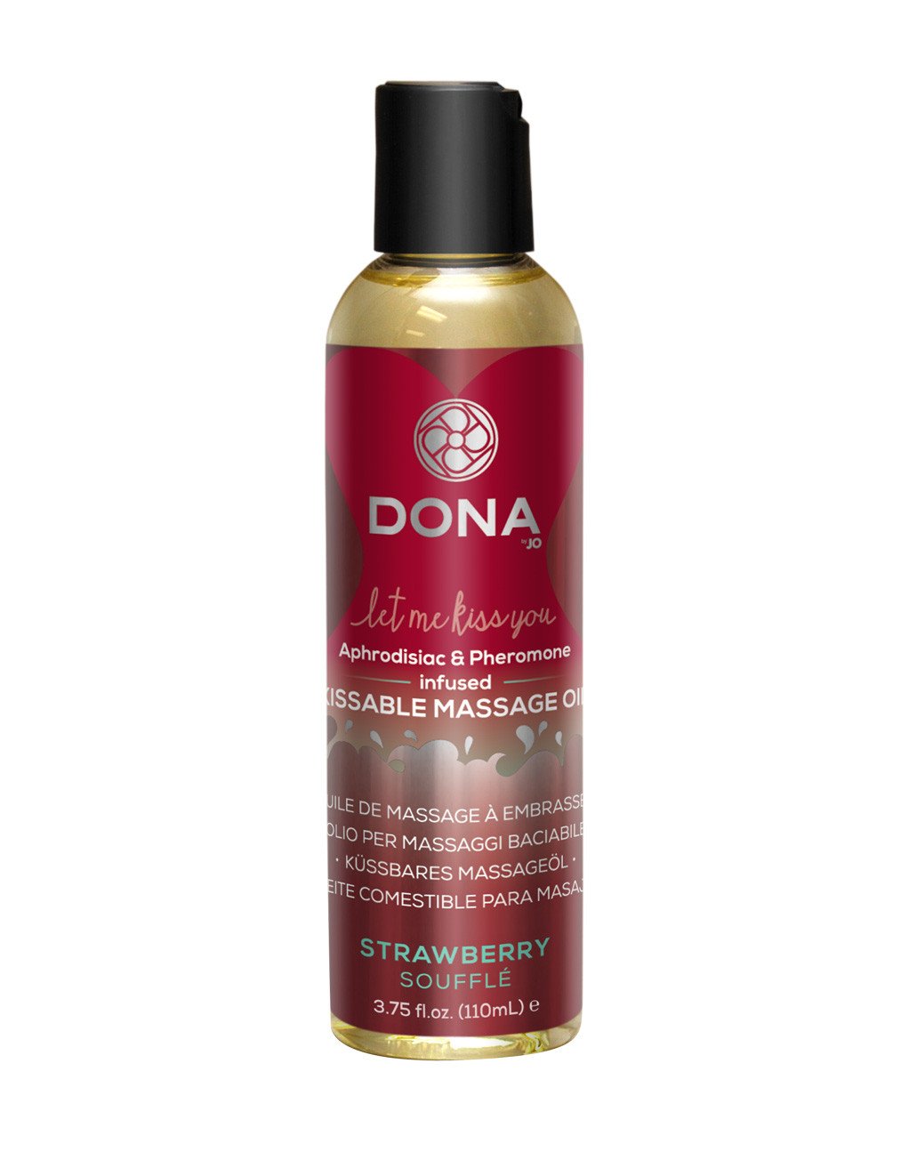 Dona by Jo Kissable Massage Oil Strawberry 3.75oz