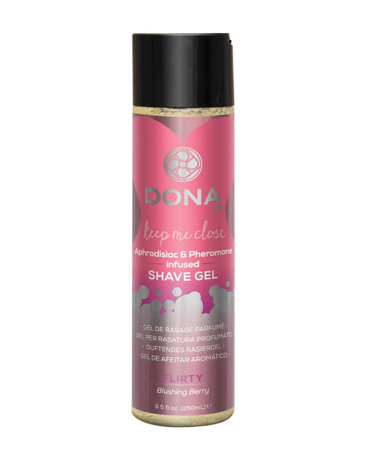 Dona by Jo Aphrodisiac & Pheromone Infused Intimate Shave Gel Flirty Blushing Berry 8.5oz