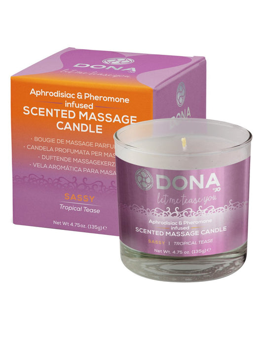 Dona by Jo Scented Soy Massage Candle Sassy Tropical Tease