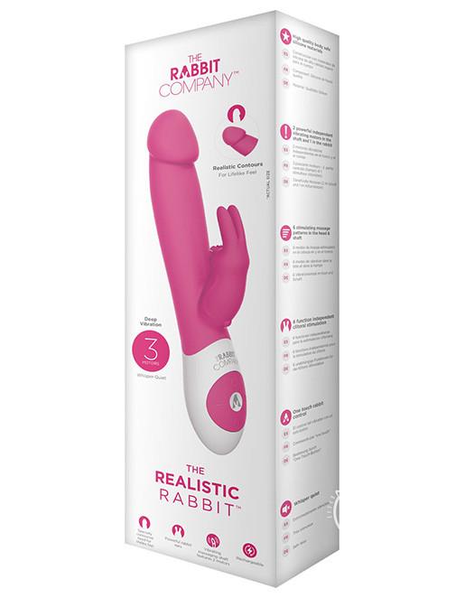 The Rabbit Company Realistic Vibrator Pink Package