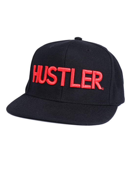 Hustler Men's Classic Logo Snapback Red-