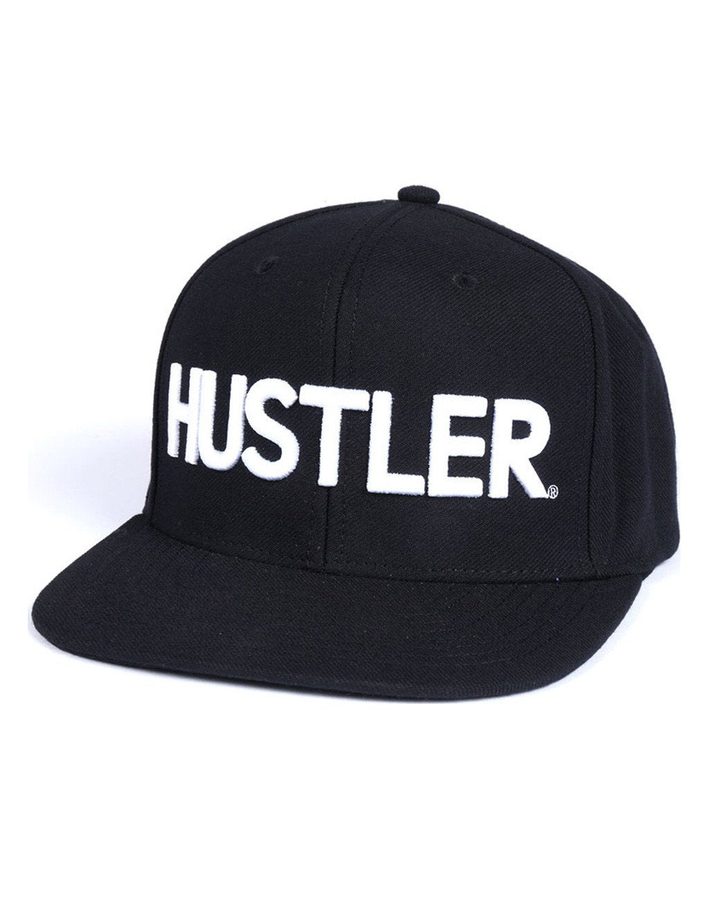 Hustler Men's Classic Logo Snapback White-