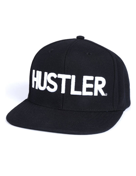 Hustler Men's Classic Logo Snapback White-