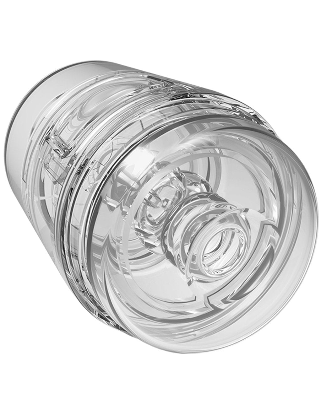 Doc Johnson Main Squeeze Pop Off Optix Crystal Clear Masturbator