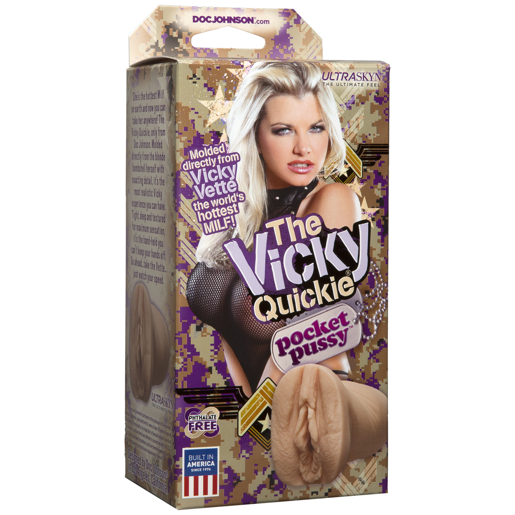 The Vicky Quickie by Doc Johnson UltraSkyn Pocket Pussy Masturbator