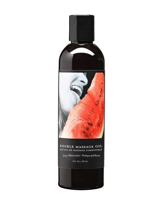 Earthly Body Edible Massage Oil Watermelon Bottle