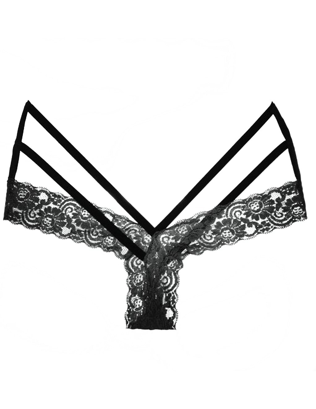 Adore by Allure Tangled Ecstasy Lace Strap Tanga Isolated