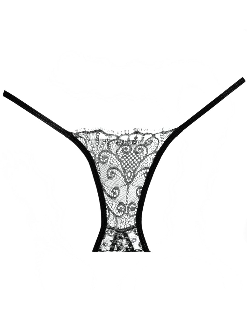  Adore by Allure Enchanted Belle Lace String Open Back Panty Close Up Front