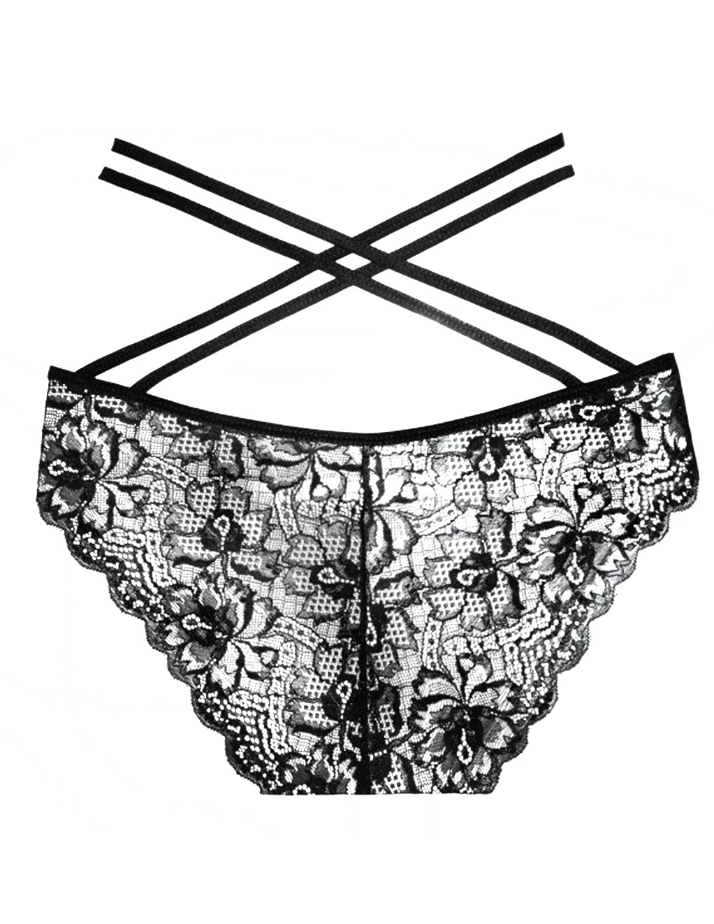 Adore by Allure Strap Lace Panty Back Close Up