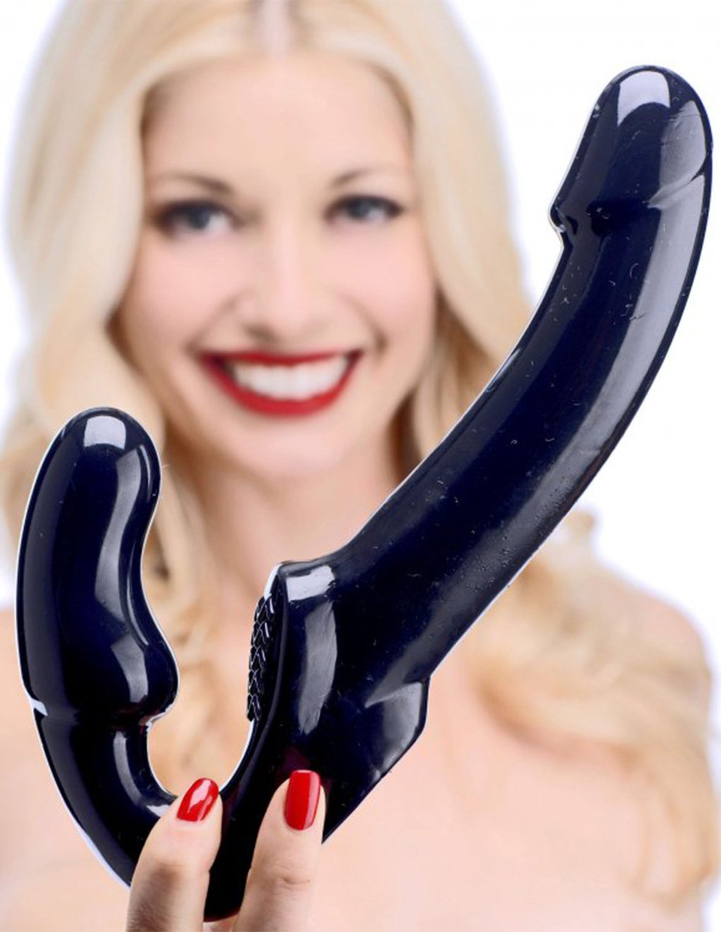 Strap U Revolver Strapless Strap On G-Spot Dildo
