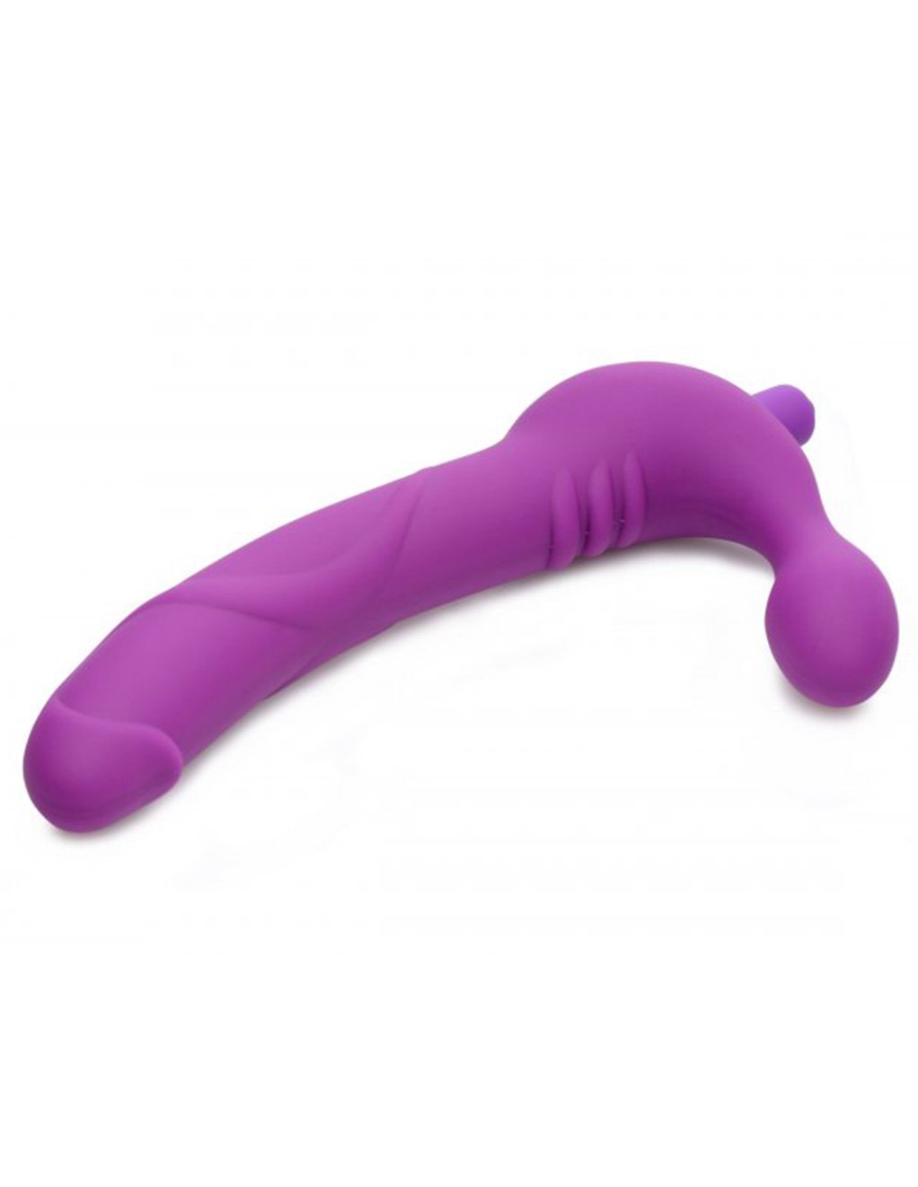 Strap U Royal Revolver Vibrating Strapless Silicone Strap On Dildo