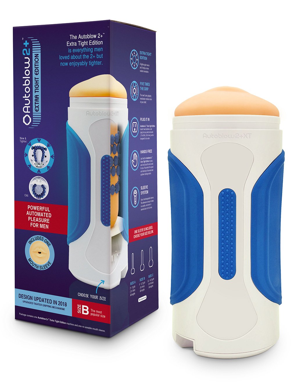 Autoblow 2+ Extra Tight Men's Masturbator and box
