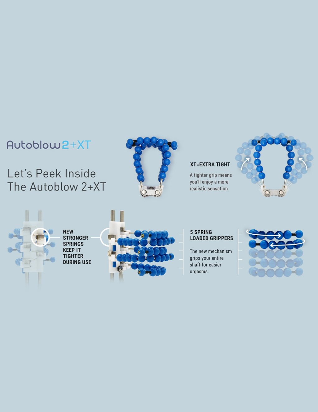 Autoblow 2+ Extra Tight Men's Masturbator new features