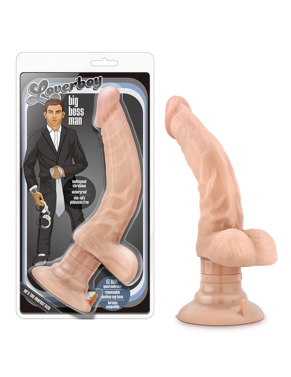 Blush Loverboy Boss Man Vibrating Dildo - Novelties - Dildo