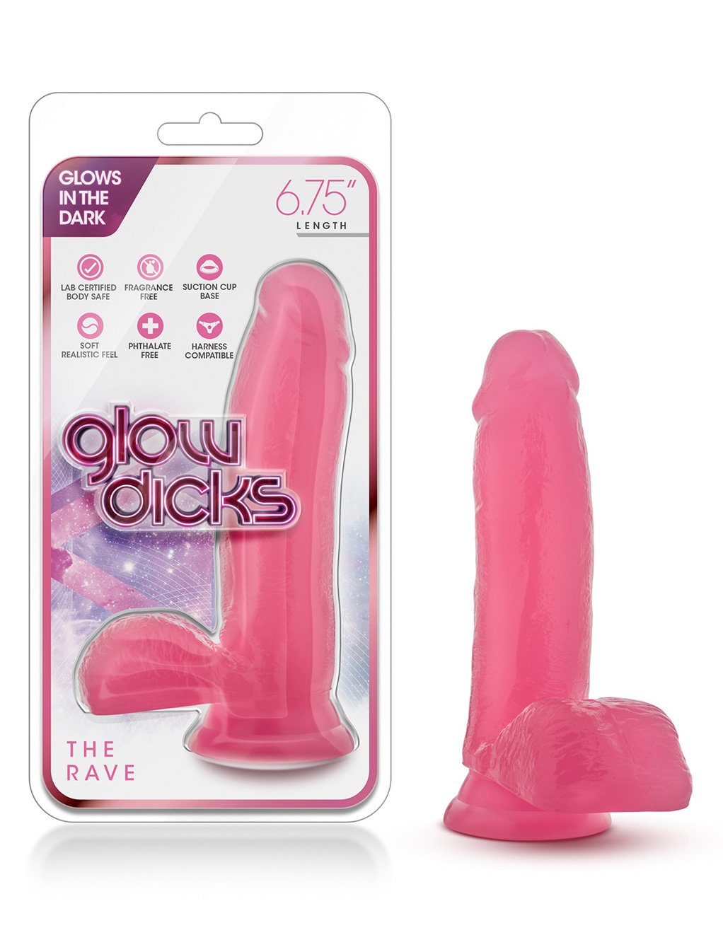 Blush Glow Dicks The Rave Dildo
