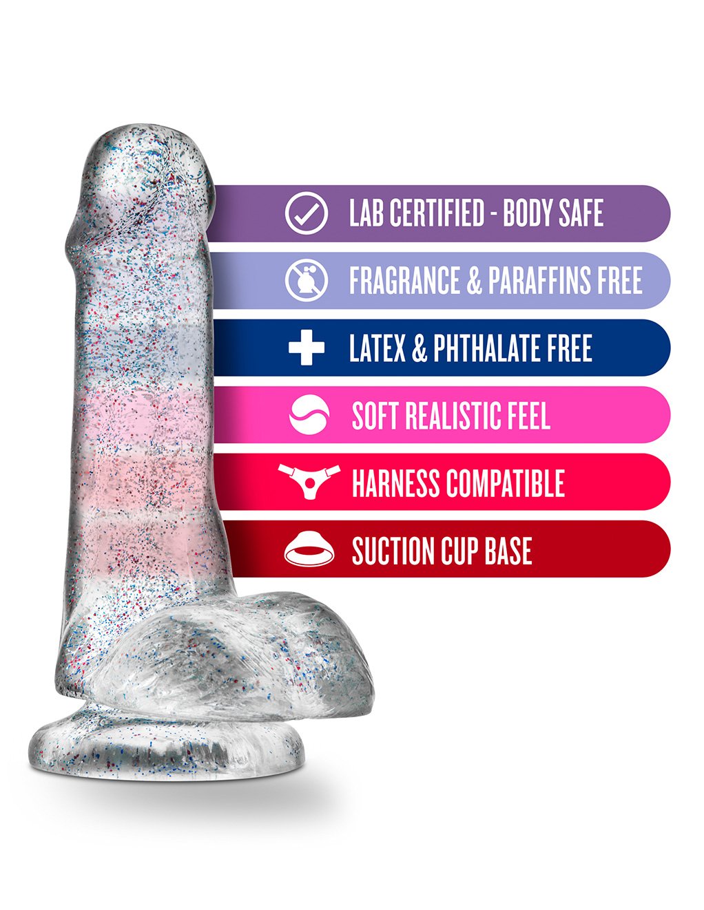 Naturally Yours by Blush Novelties 6 Inch Glitter Cock