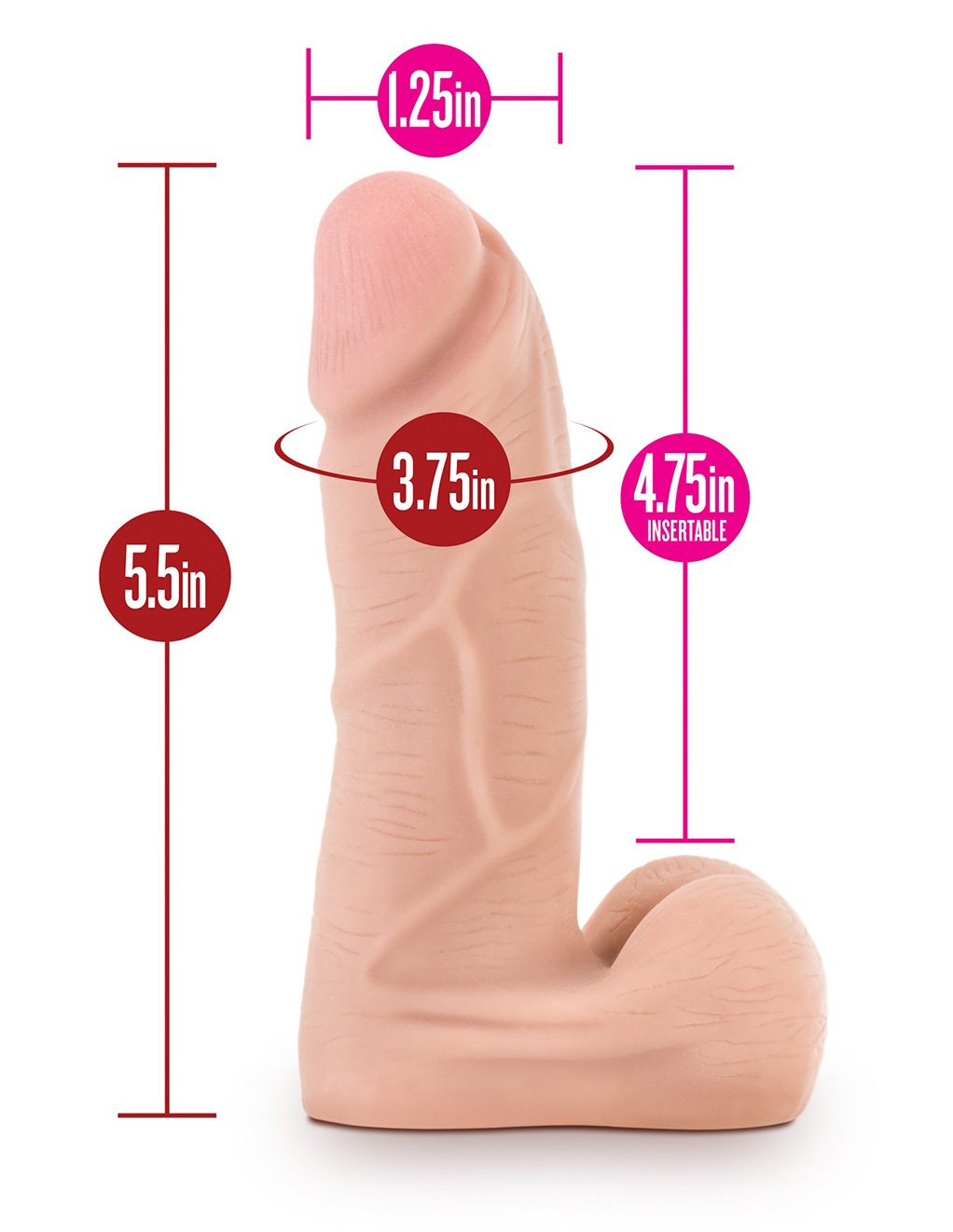 Blush X5 Plus with Flexible Spine Dildo