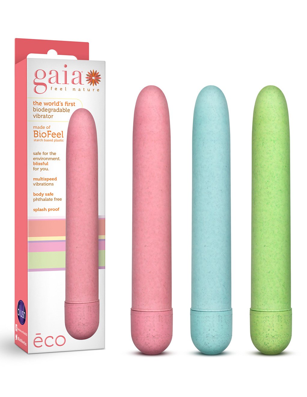 Gaia by Blush Novelties Eco Aqua Vibrator