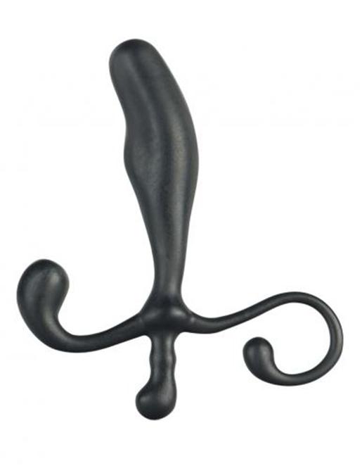 Blue Line Prostate Gear Massager Black - Novelties - P Spot