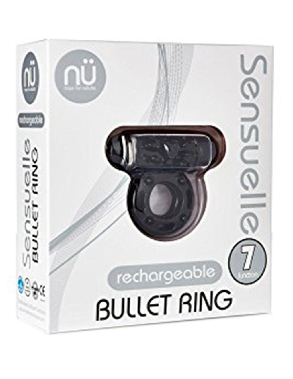 Sensuelle Bullet 7 Function C Ring - Novelties - Cockring
