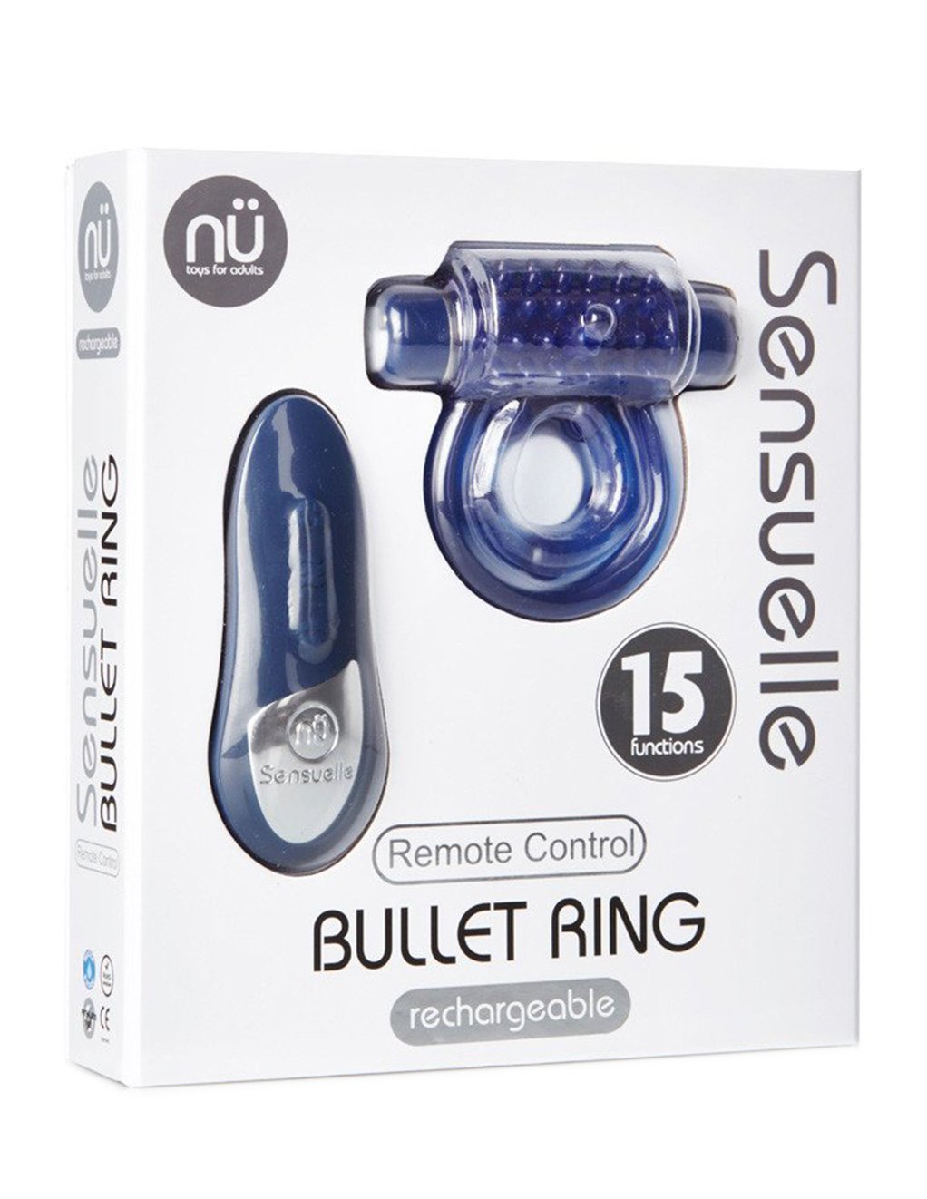 Sensuelle 15 Function Bullet C-Ring - Novelties - Cockring