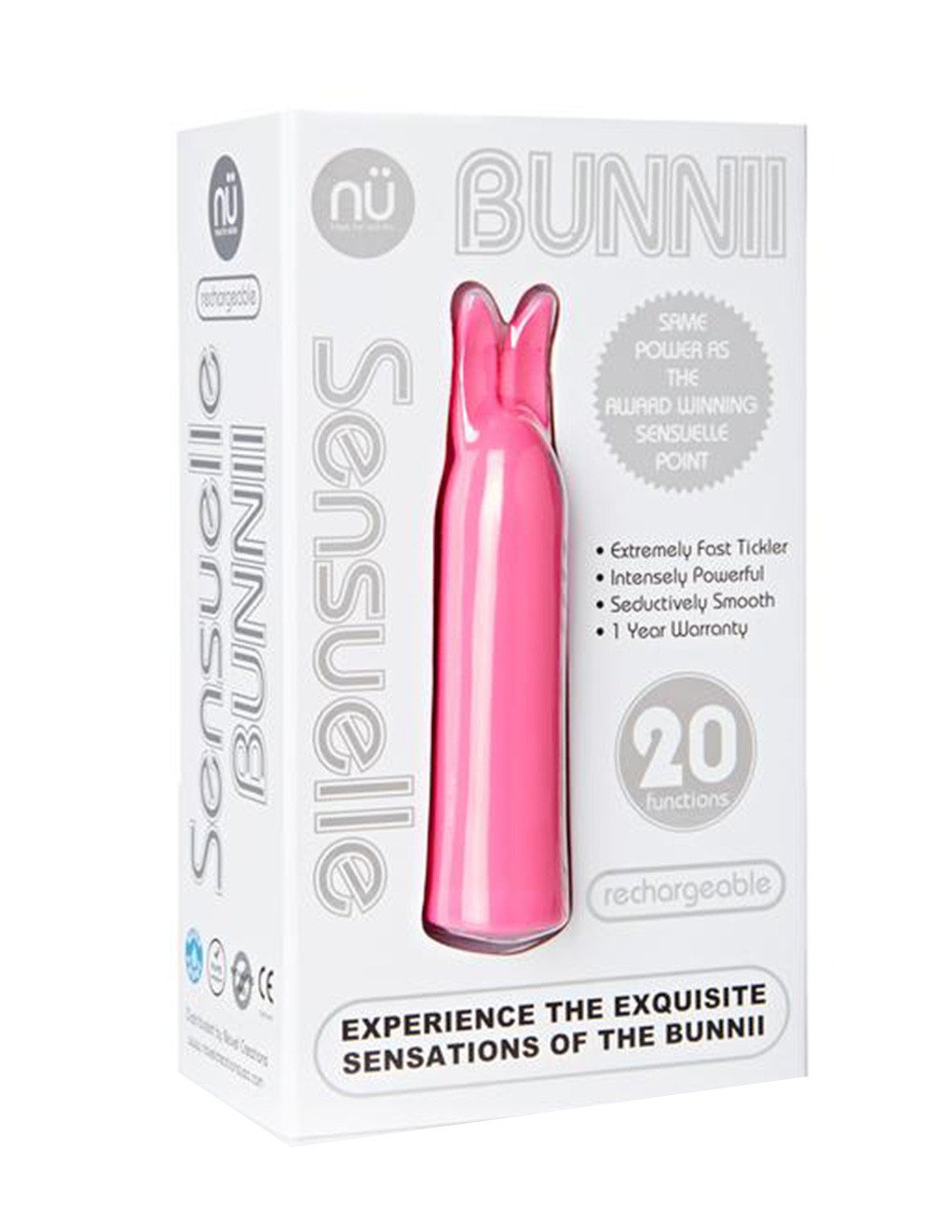 Sensuelle Bunnii 20 Function Bullet Pink Package