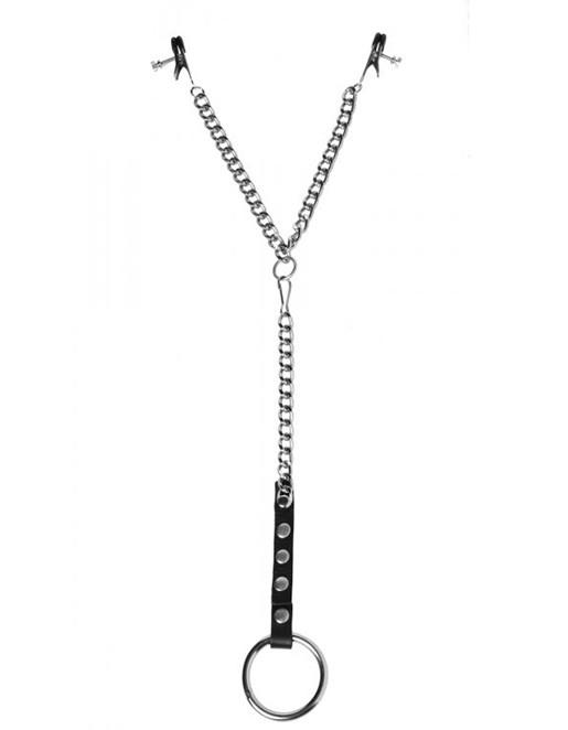 NIPPLE CLAMP COCK RING SET front