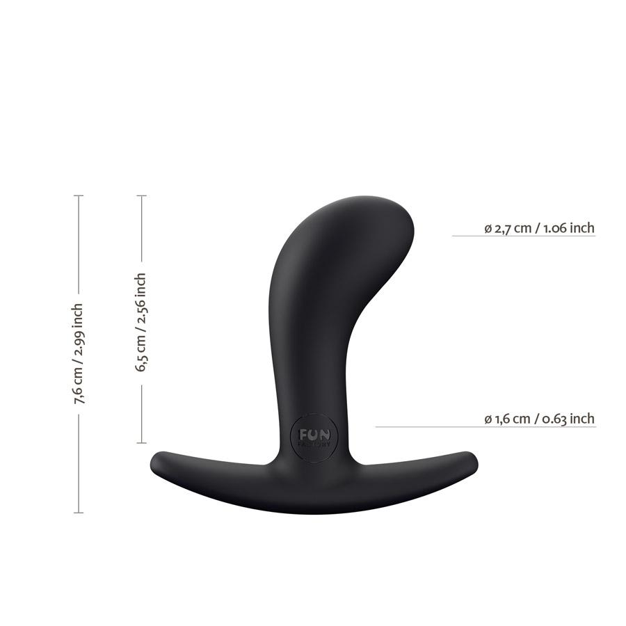 Fun Factory Bootie Anal Plug Black sizing