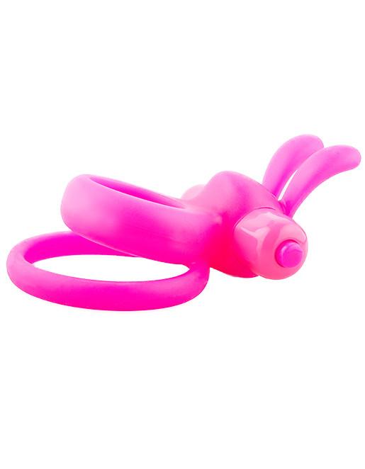 Screaming O Ohare Cockring & Rabbit Vibrator Pink Flat
