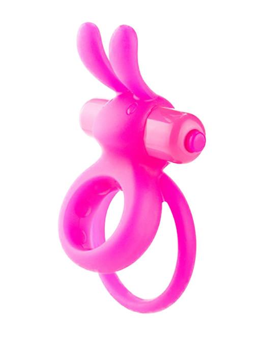 Screaming O Ohare Cockring & Rabbit Vibrator Pink Side