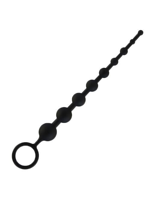 Hustler Silicone Anal Beads 9 Balls Black