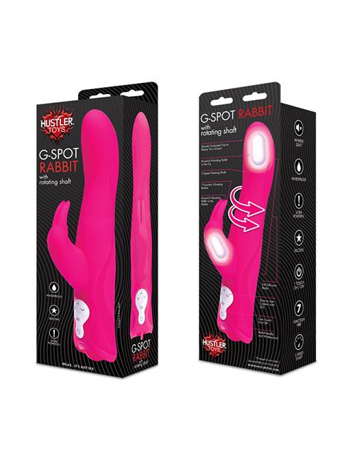 Hustler G-Spot Rabbit Vibrator Pink Box