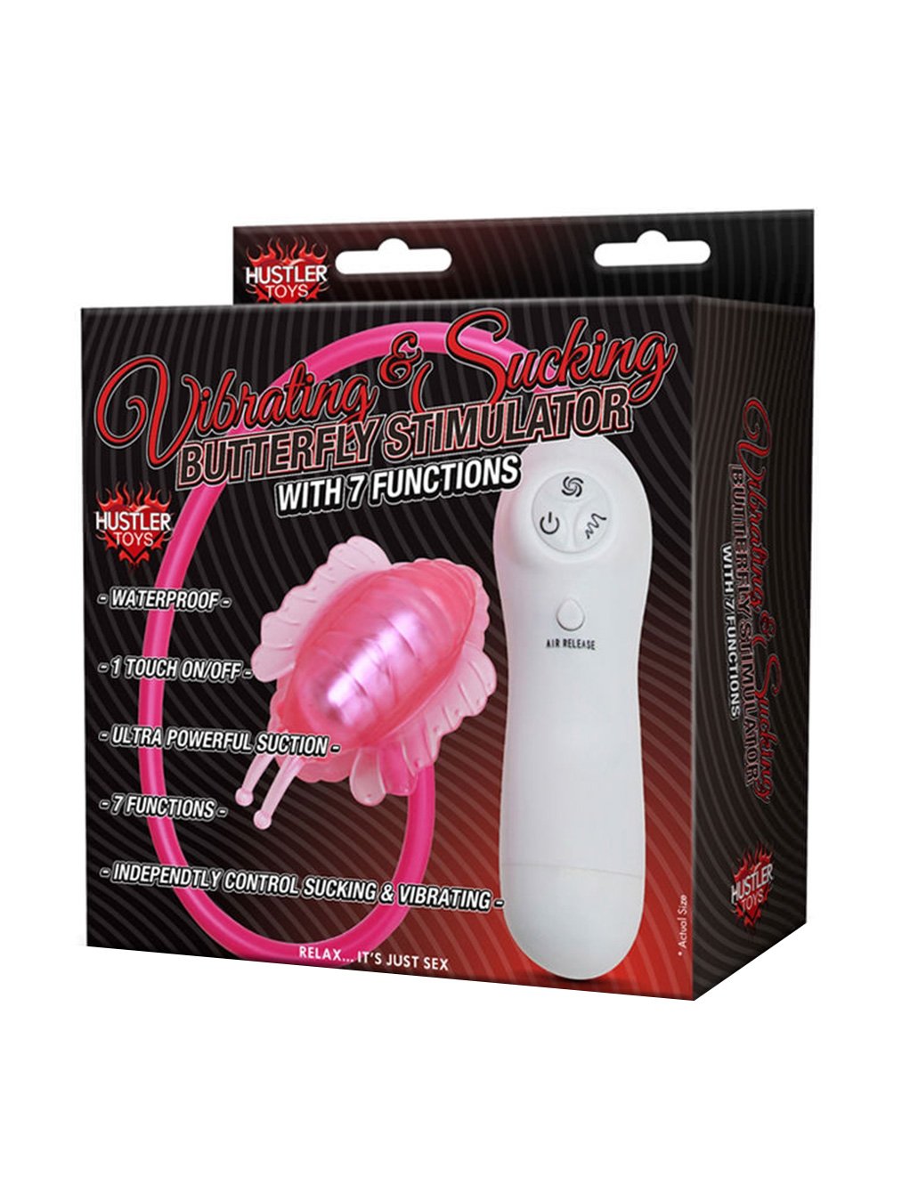 Hustler Vibrating Sucking Butterfly Massager - Novelties - Massager
