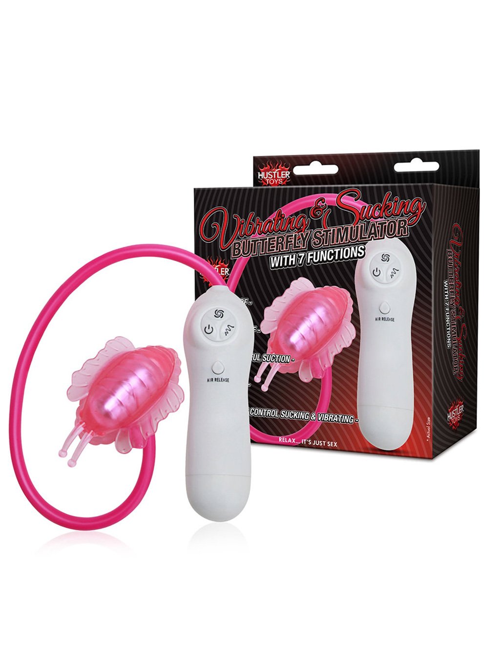 Hustler Vibrating Sucking Butterfly Massager - Novelties - Massager