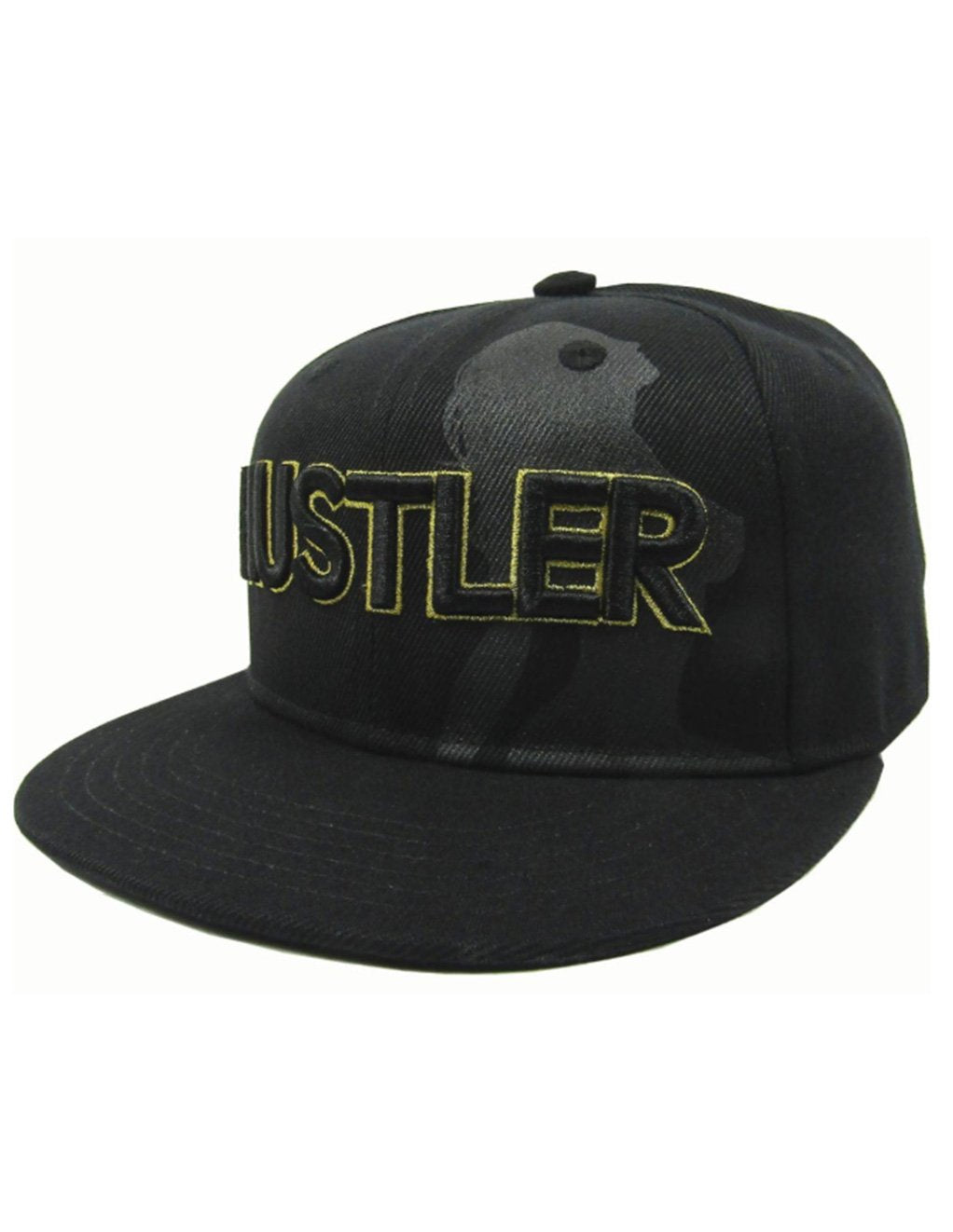 Hustler Single Lady Silhouette Black Hat-BLACK/GOLD