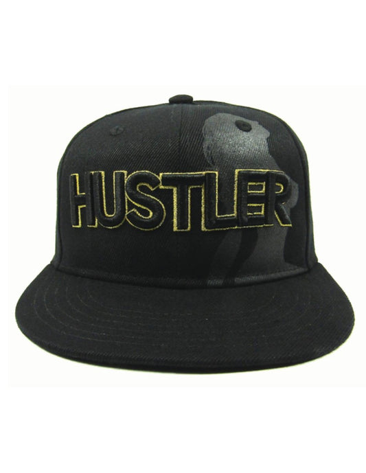 Hustler Single Lady Silhouette Black Hat-BLACK/GOLD