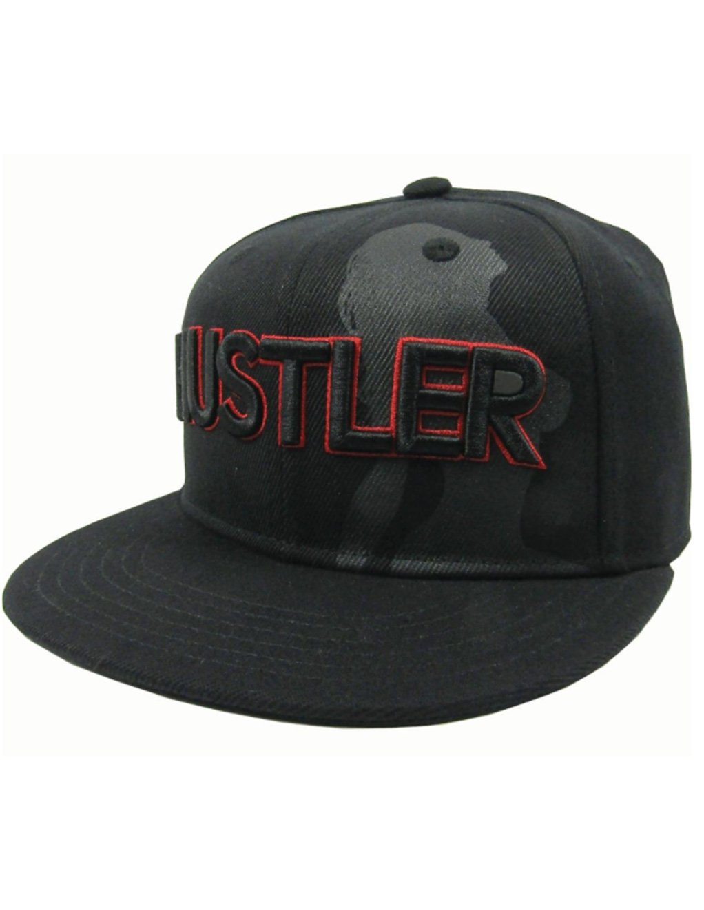 Hustler Single Lady Silhouette Black Hat-BLACK/GOLD