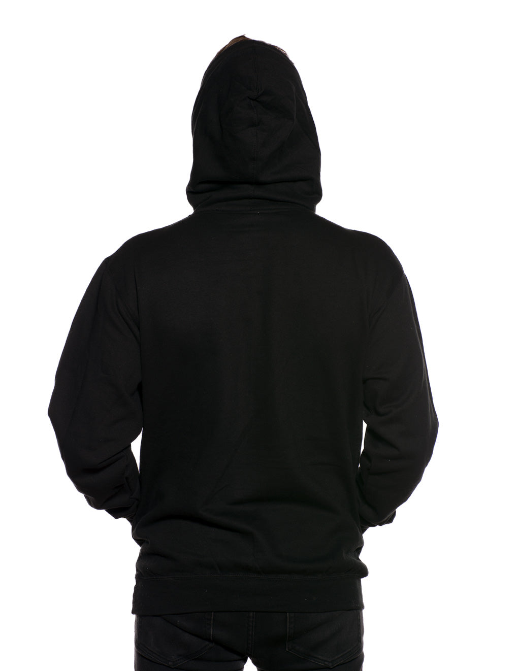 HUSTLER Classic Pull Over Hood Black Back