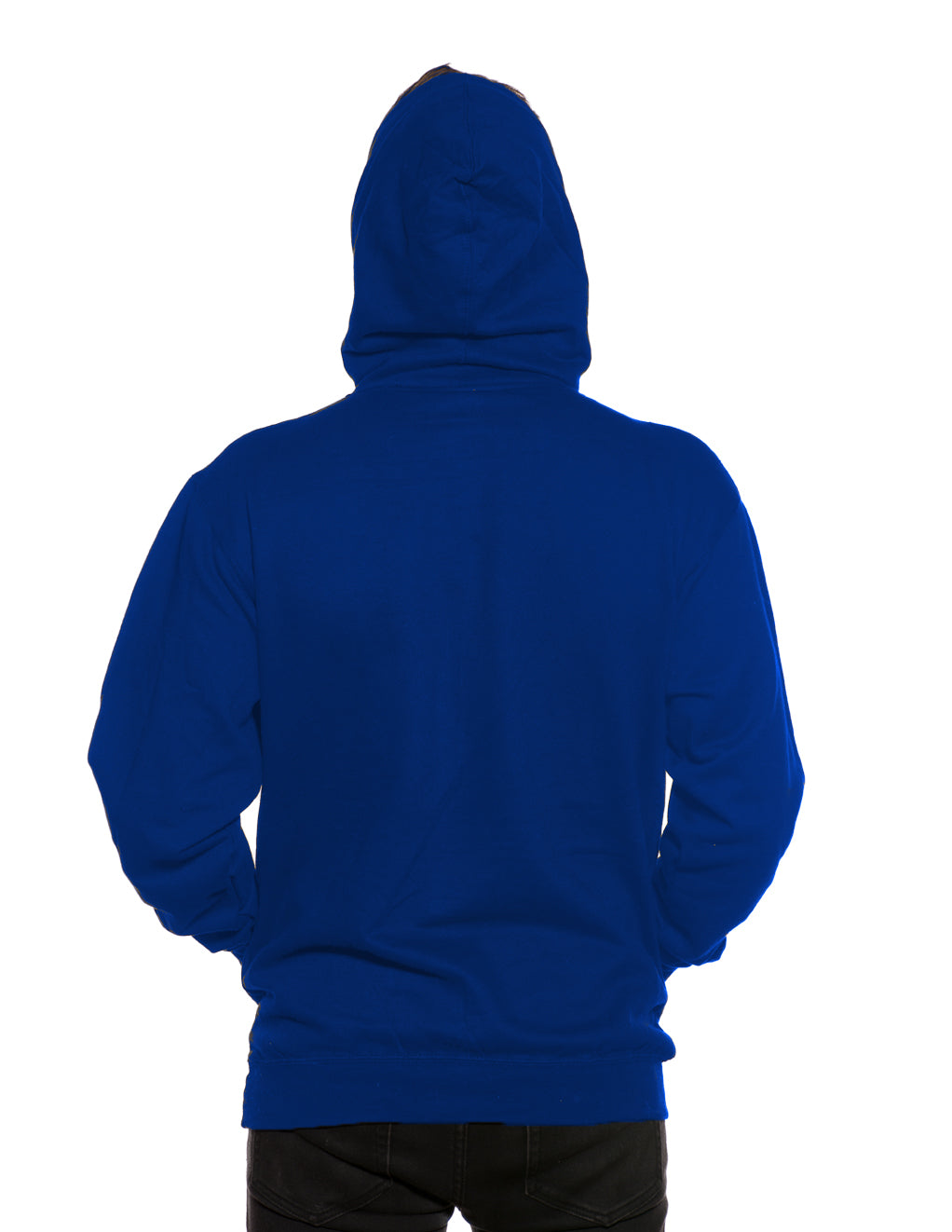 HUSTLER Classic Pull Over Hood Blue Back