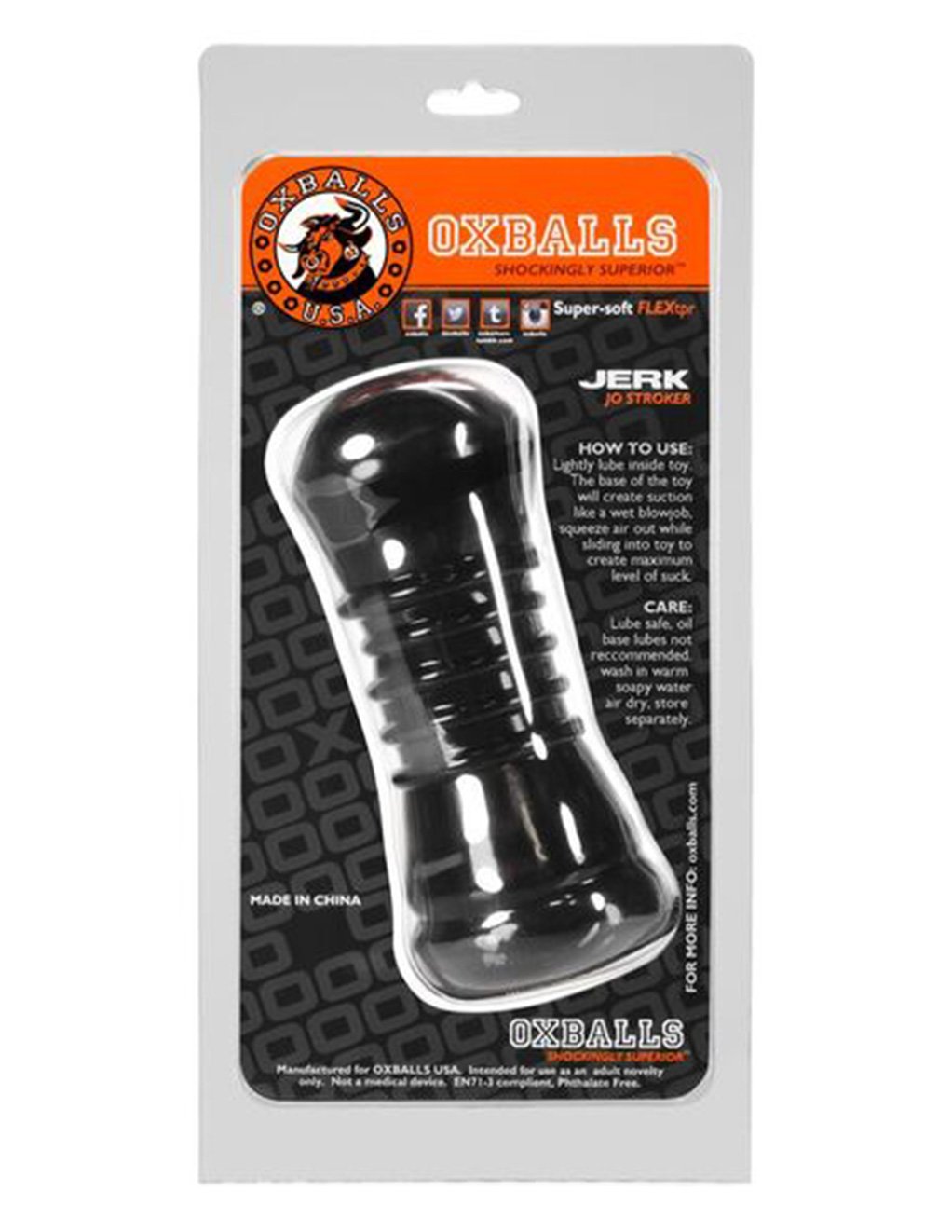 OxBalls Jerk Masturbator - Novelties - Cockring