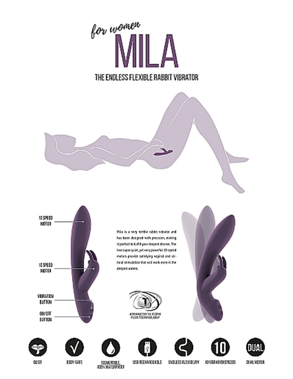Jil Mila Rabbit Purple Masturbator Packaging