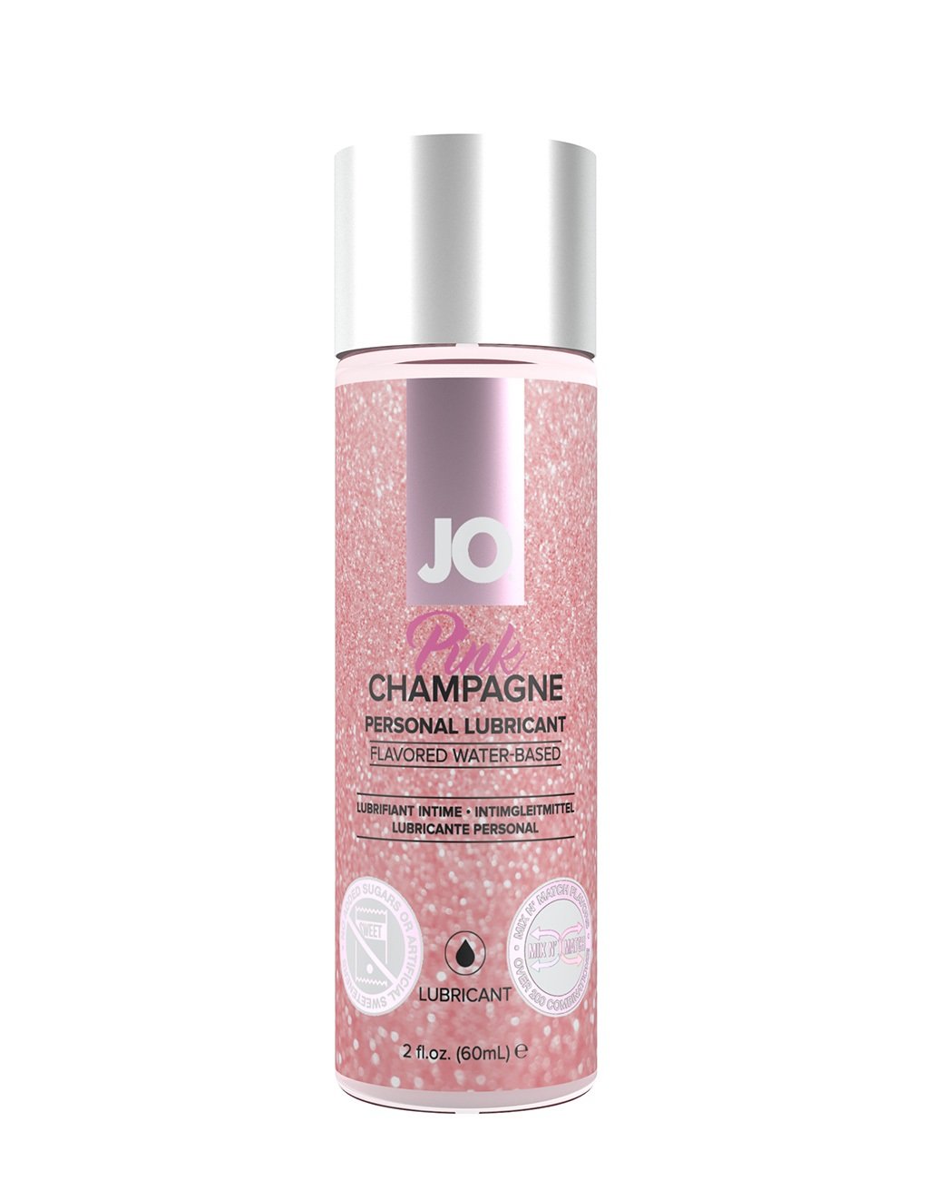 Jo H2O Flavored Lubricant Pink Champagne 2oz - Personal Care - Lubricant