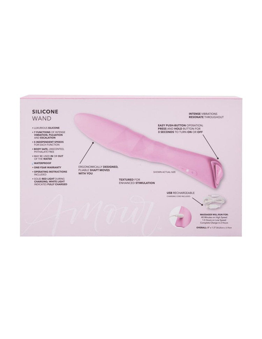 Jopen Amour Silicone Wand Vibrator - Novelties - Massager