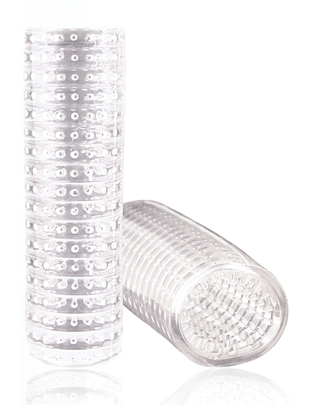 M For Men by Blush Novelties Stroke Sleeve Clear Masturbator Toy