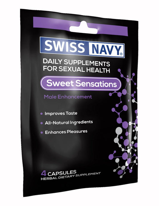 Swiss Navy Sweet Sensations For Him Supplement 4 Count - Personal Care - Enhancement