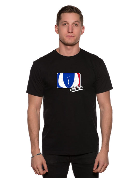 Hustler Men's MLBoobies Black T-shirt