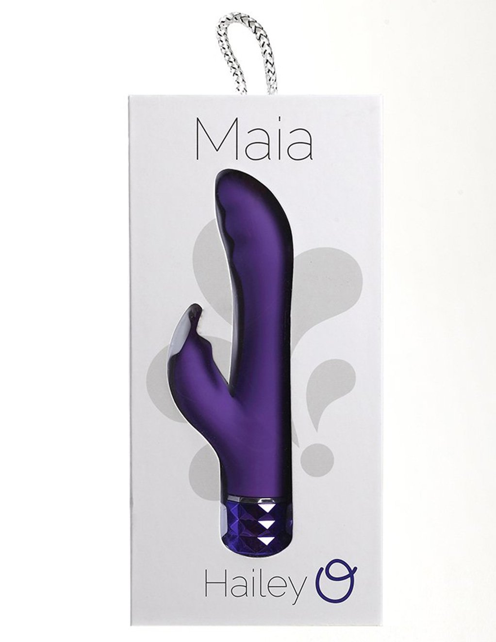 Hailey Crystal Gems Silicone 10-Function G-Spot Vibrator packaging