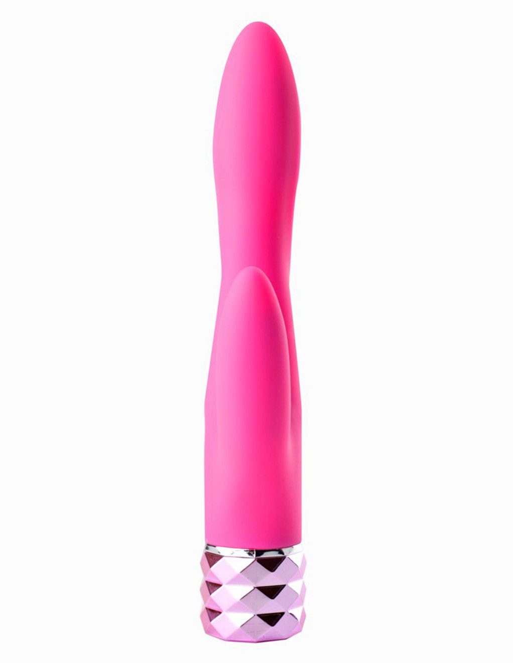 Maia Victoria Crystal Gems Silicone 10-Function Dual Vibrator pink