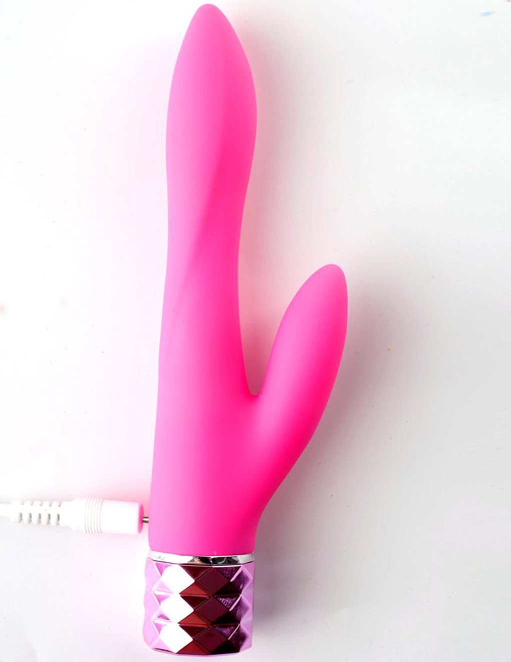 Maia Victoria Crystal Gems Silicone 10-Function Dual Vibrator side view