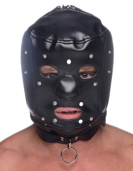 Master Series Muzzled Dog Hood With Removable Muzzle